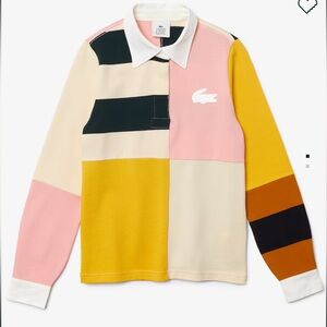 Lacoste Women’s LIVE Colourblock Cotton Rugby Style Polo Shirt
